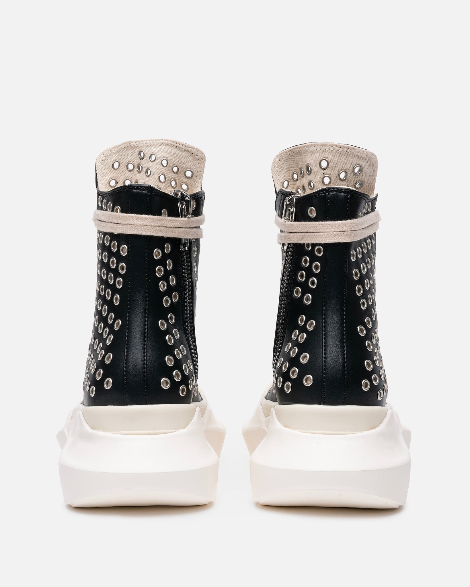 Vegan Leather Abstract Ramones In Black Rick owens – Гарантія оригінальності – збільшений вид
