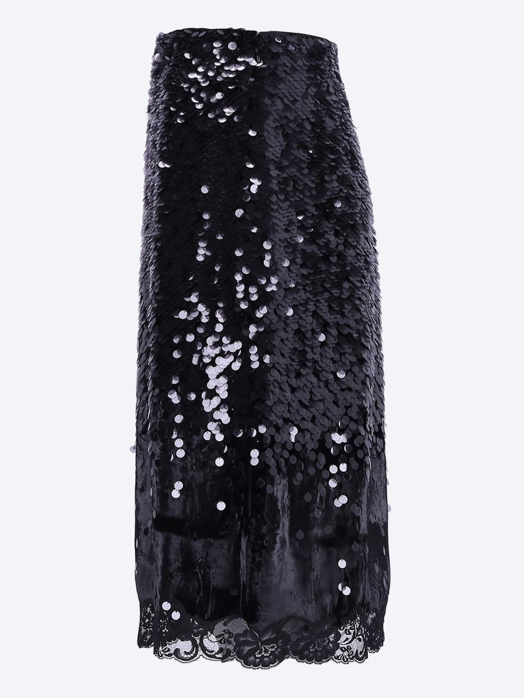 Velvet And Lace Skirt Prada оригінал – Купити в Україні – вид ззаду