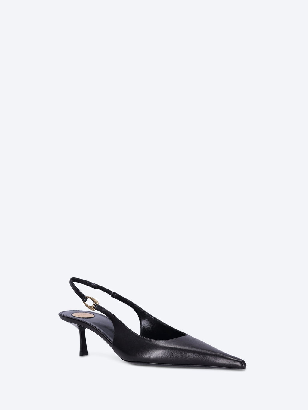 Vendome 50 Smooth Leather Slingback Pumps Saint laurent – Гарантія оригінальності – вид ззаду