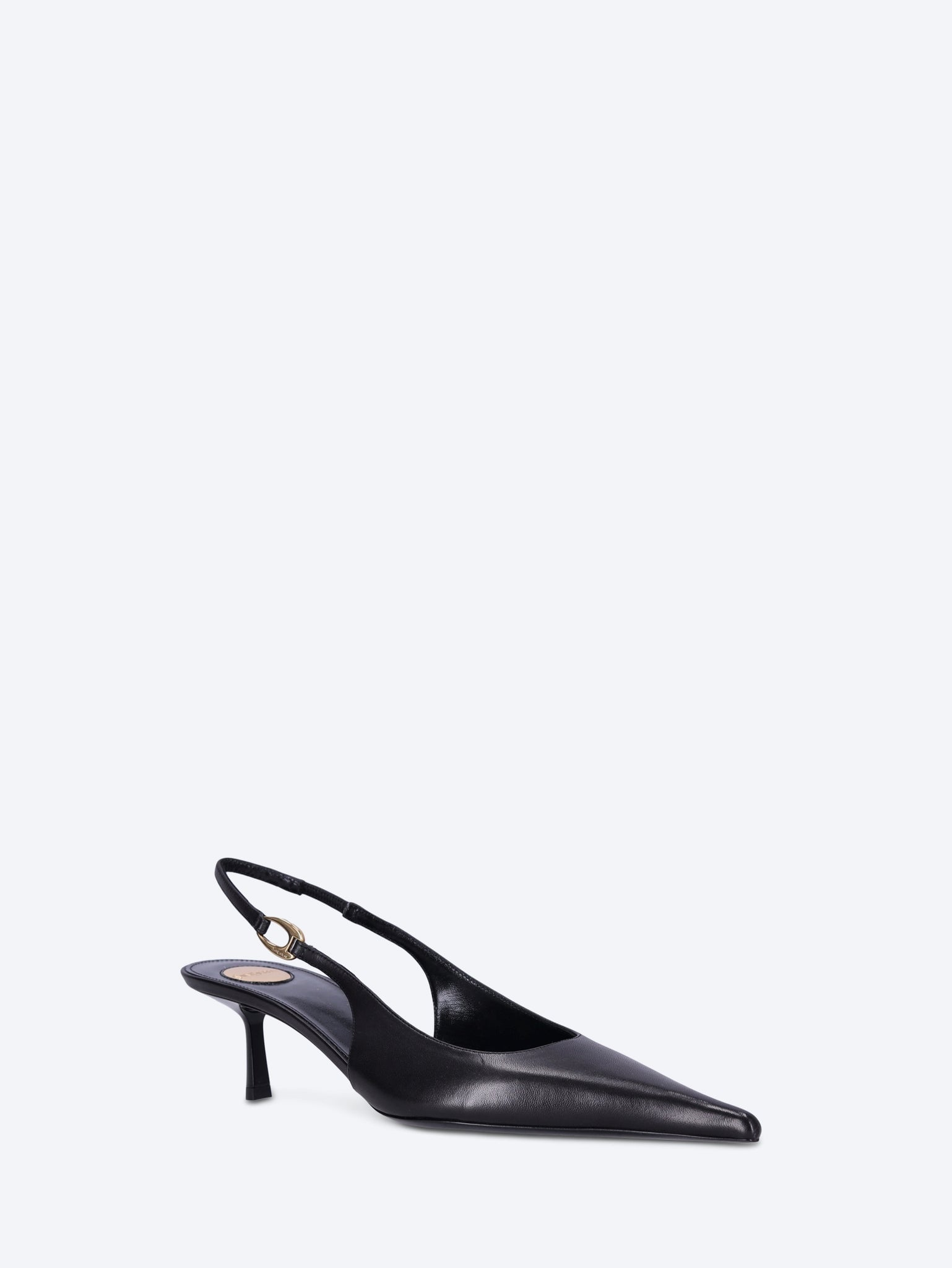 Vendome 50 Smooth Leather Slingback Pumps Saint laurent – Гарантія оригінальності – вид ззаду
