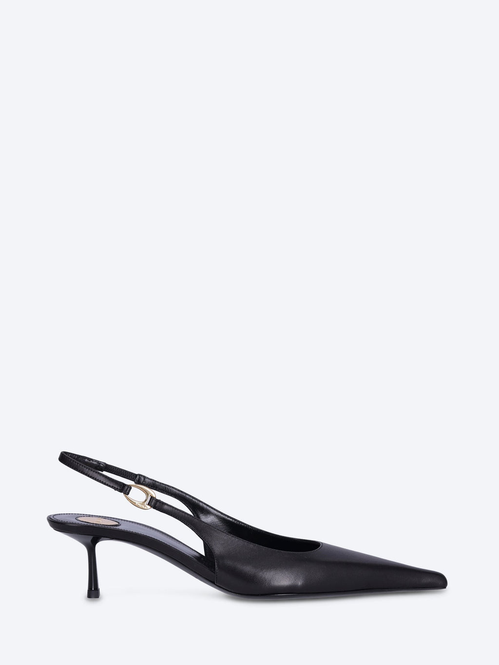 Vendome 50 Smooth Leather Slingback Pumps Saint laurent – Гарантія оригінальності – боковий вид