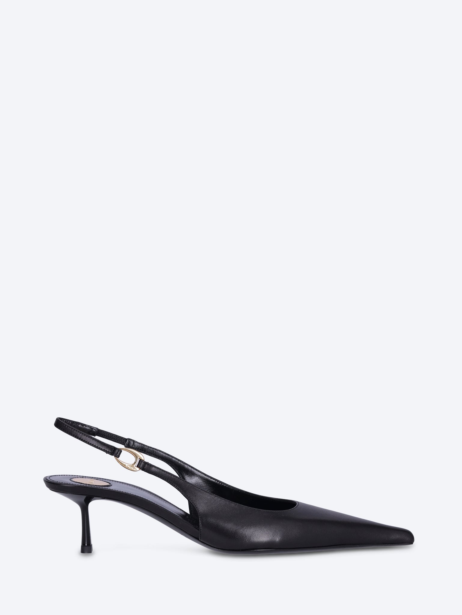Vendome 50 Smooth Leather Slingback Pumps Saint laurent – Гарантія оригінальності – боковий вид
