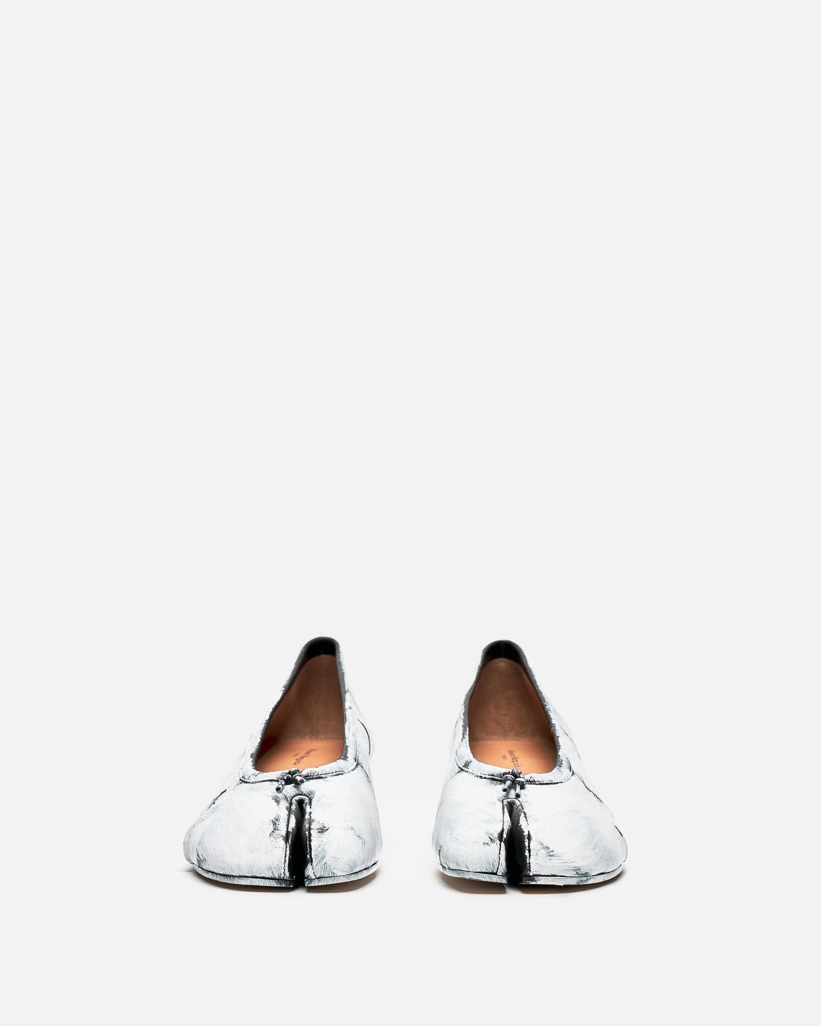 Оригінальна Vintage Leather Tabi Ballerina Heels In Black Maison margiela – збільшений вид