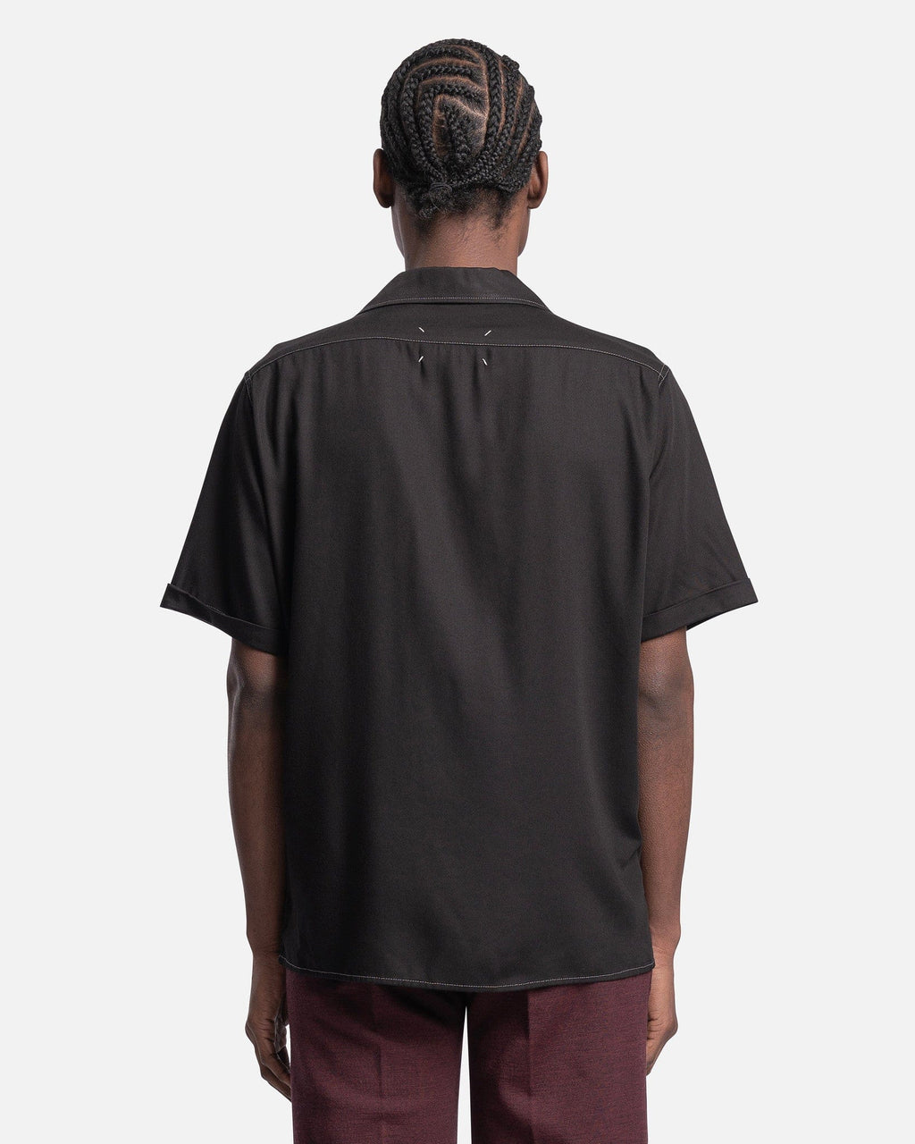 Viscose-Rayon Shirt In Black Maison margiela оригінал – Купити в Україні – детальний вид