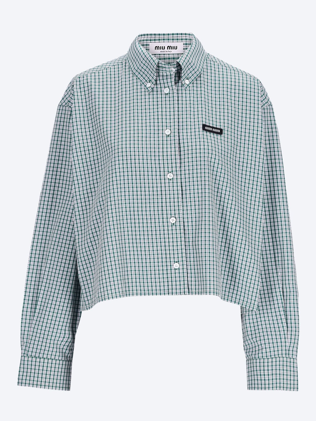 Checked shirt MIU MIU – Гарантія оригінальності – боковий вид