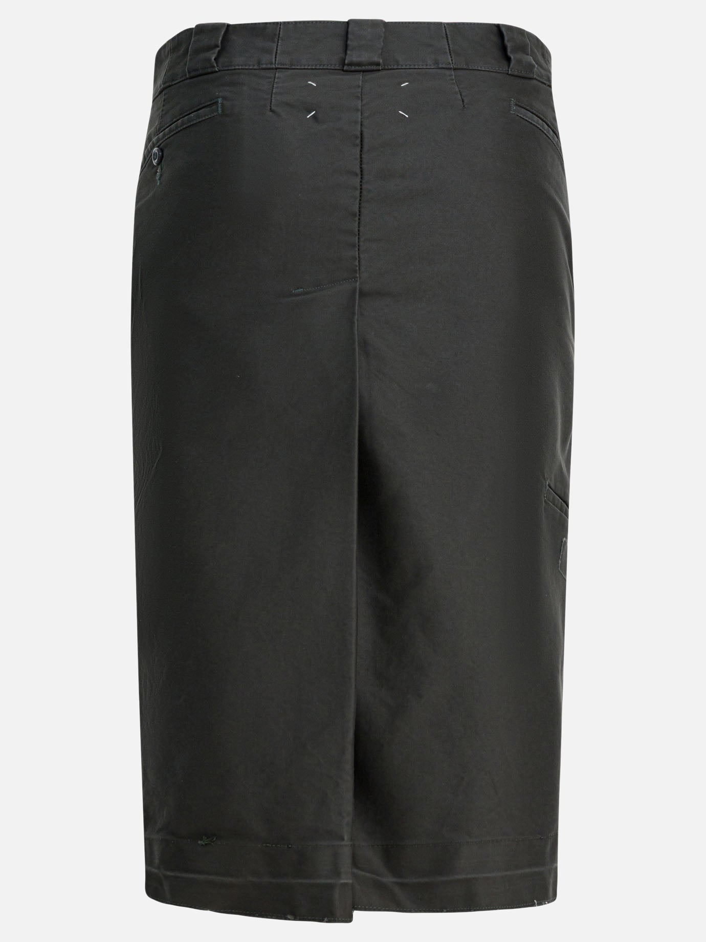 Cotton MIDI Skirt Maison margiela – Гарантія оригінальності – вид ззаду