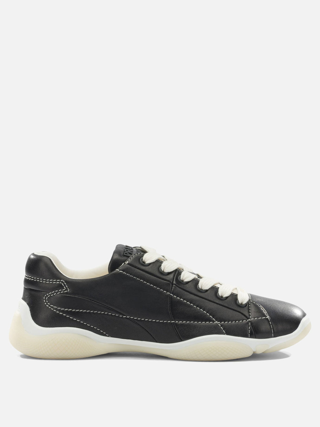 Leather Sneaker Prada – Гарантія оригінальності – боковий вид