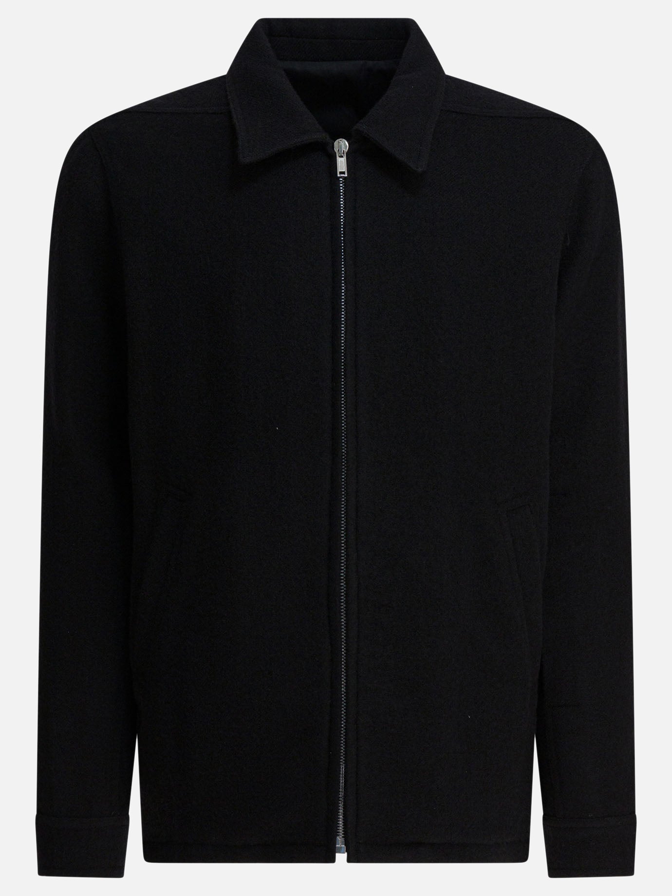 Оригінальна Virgin Wool Short Coat Rick owens – боковий вид