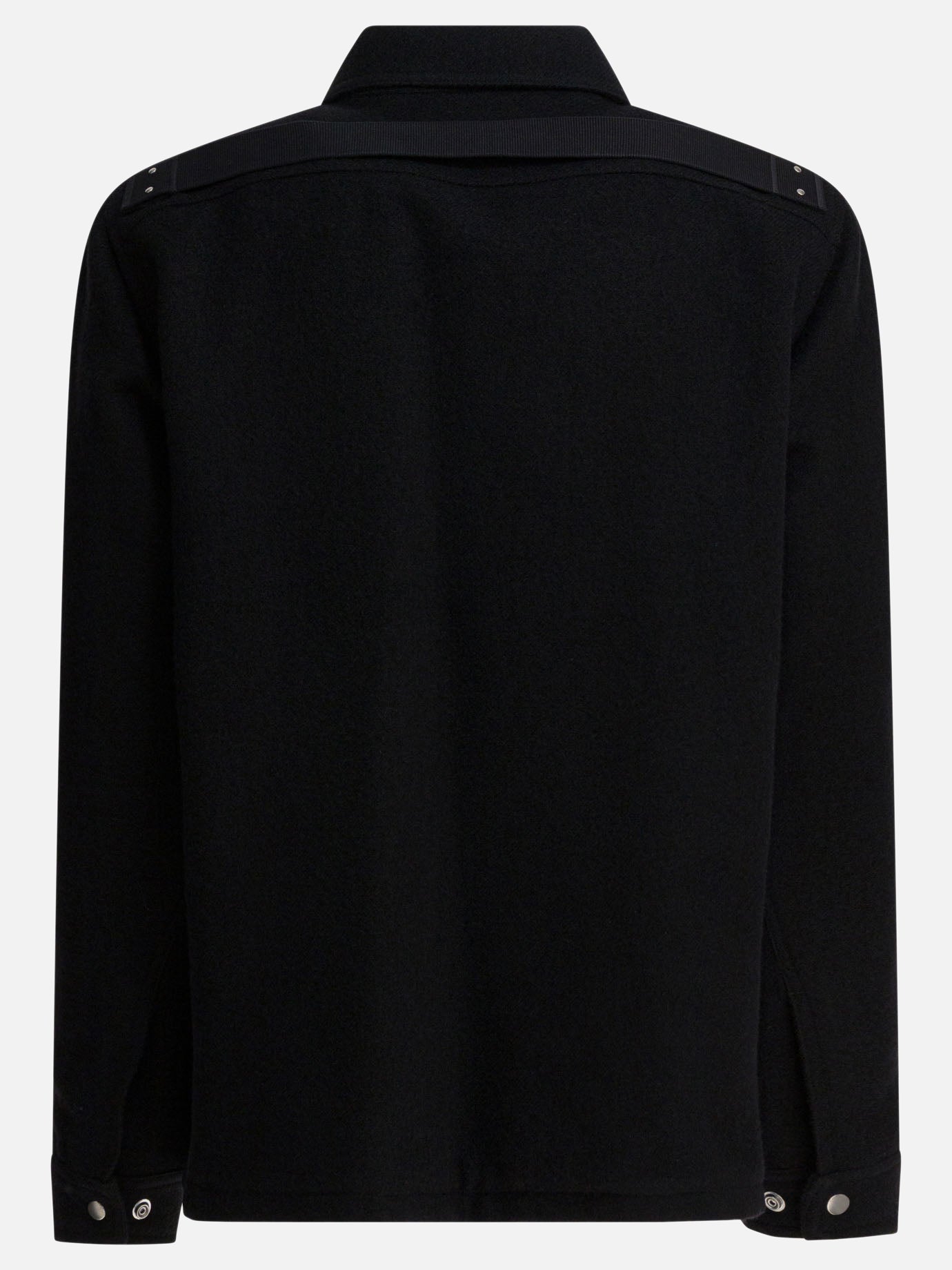 Оригінальна Virgin Wool Short Coat Rick owens – вид ззаду