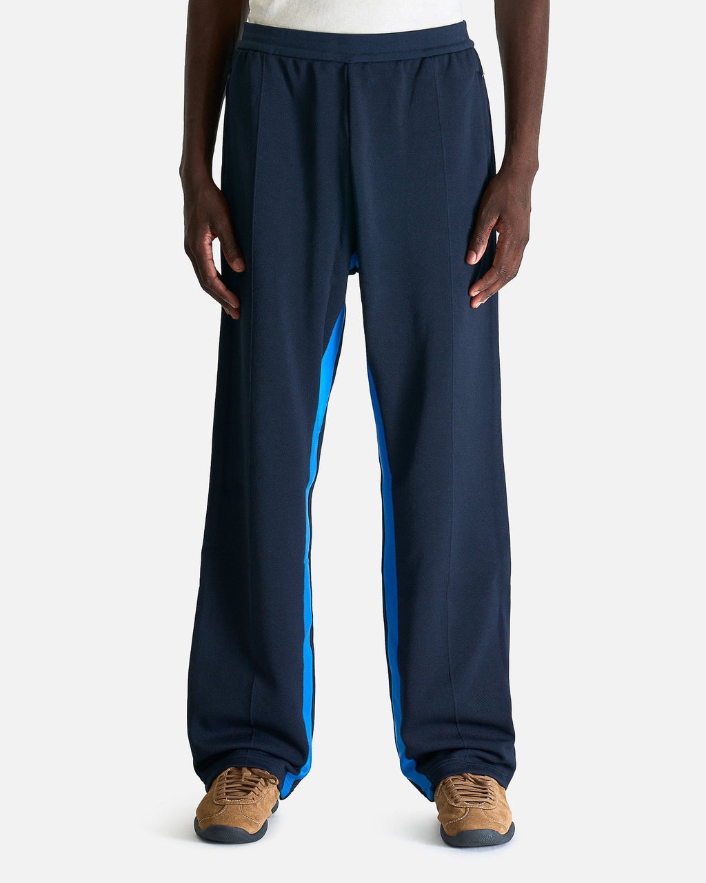 Wales Bonner Pique Track Pants In Night Navy Adidas оригінал – Купити в Україні – боковий вид
