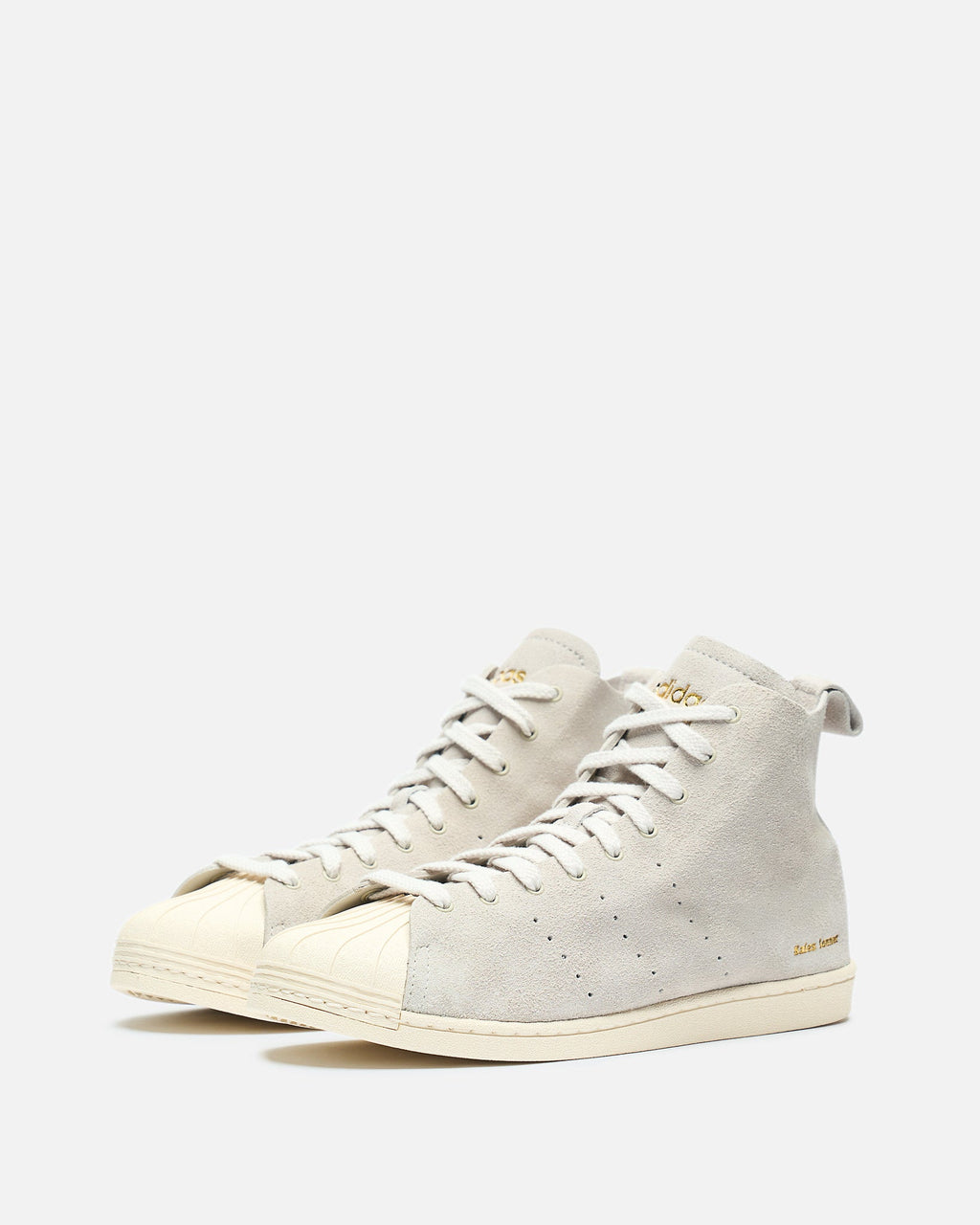 Оригінальна Wales Bonner Superstar Hi In Grey Adidas – вид ззаду