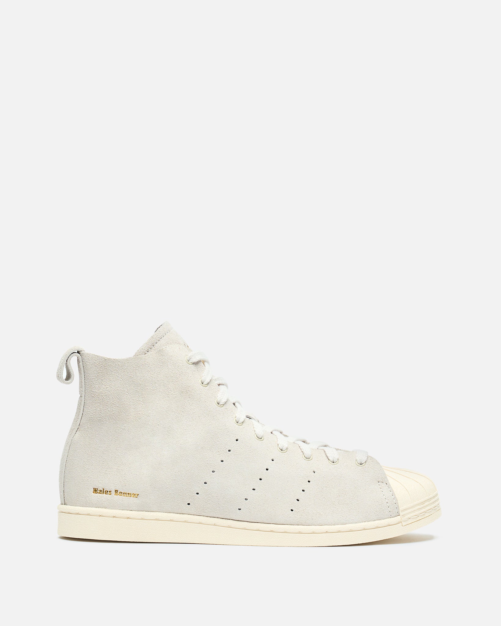 Оригінальна Wales Bonner Superstar Hi In Grey Adidas – боковий вид - ADIDAS