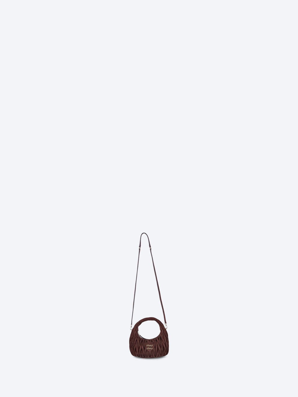 Оригінальна Wander Matelasse Suede Hobo Bag Miu miu – детальний вид