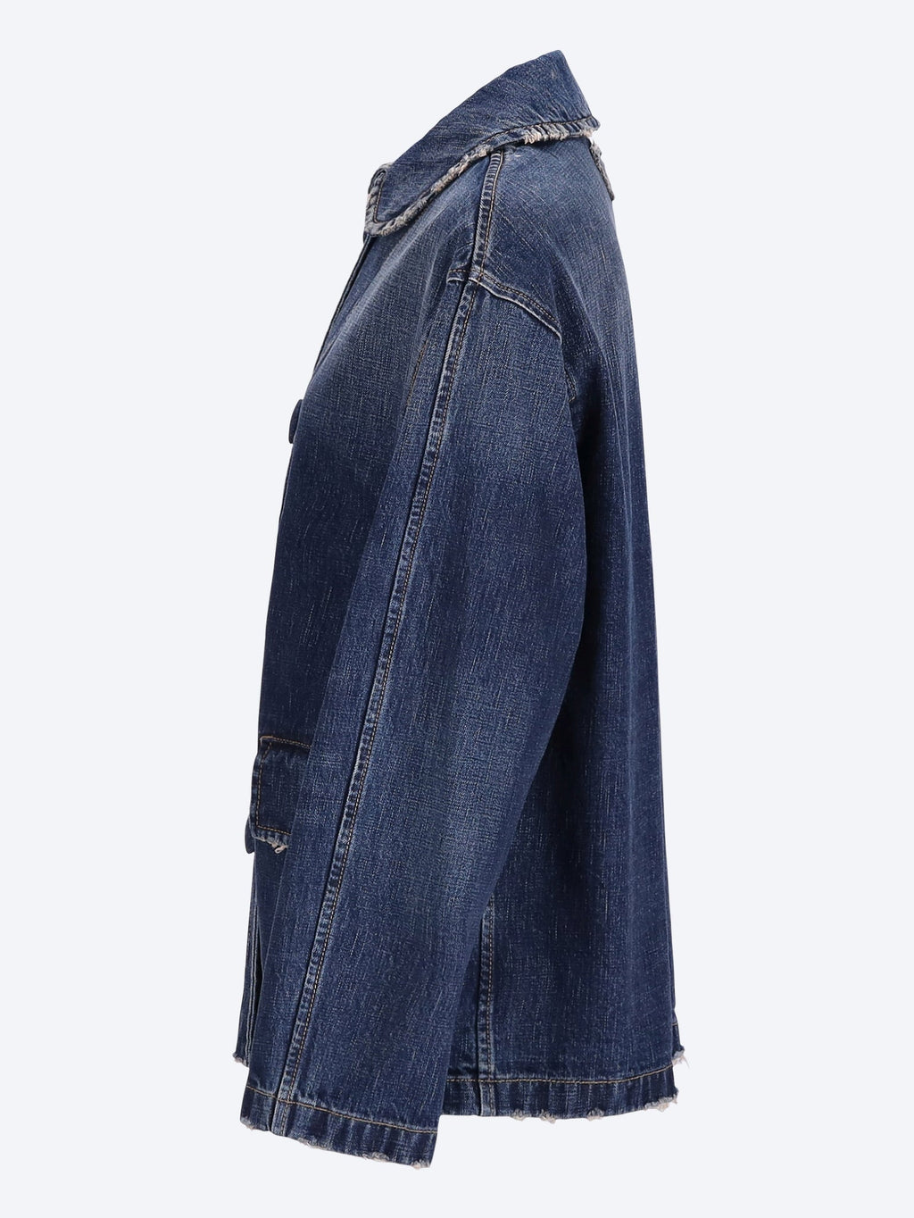 Оригінальна Washed Denim Jacket Prada – вид ззаду
