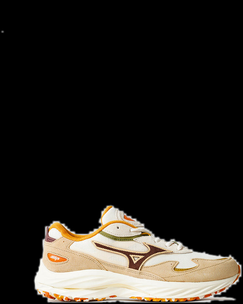 BG_REMOVED_CATALOG_WAVE RIDER B PRISTINE AND COFFEE SNEAKERS - MIZUNO