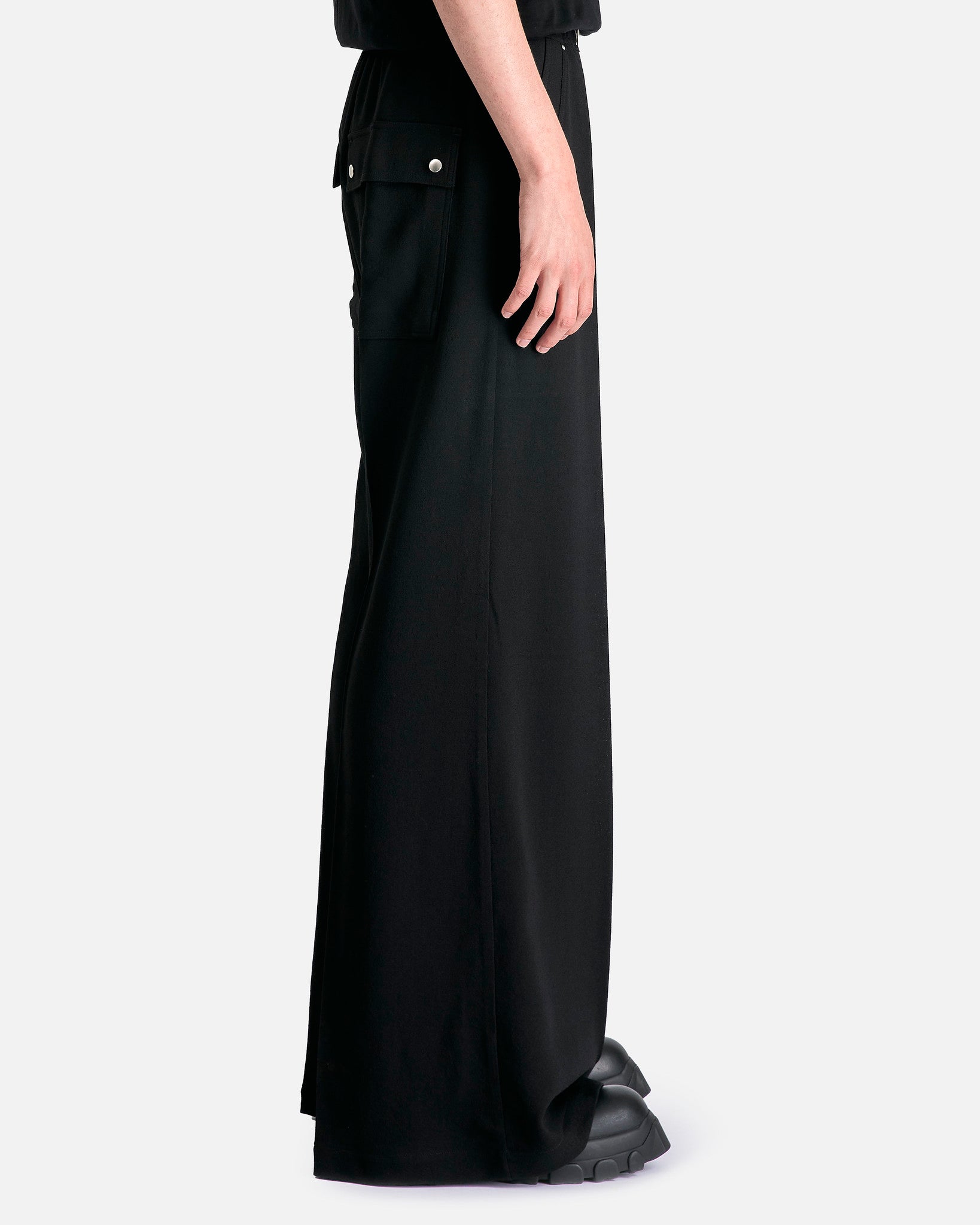 Wide Belas In Black Rick owens оригінал – Купити в Україні – вид ззаду