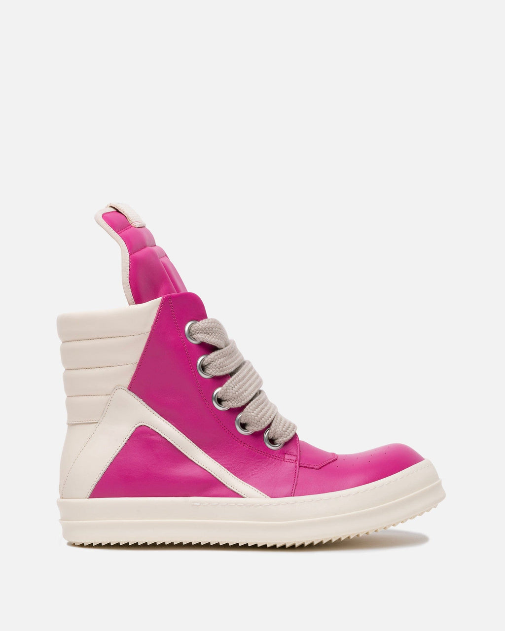 Оригінальна Wide Lace Geobasket In Hot Pink Rick owens – боковий вид
