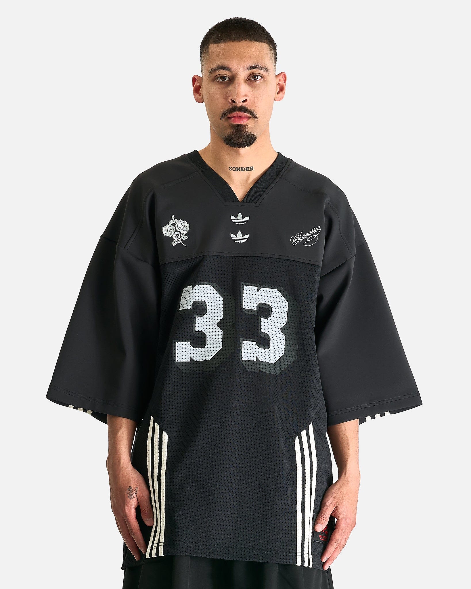 Оригінальна Willy Chavarria Football Jersey In Black Adidas – боковий вид - ADIDAS