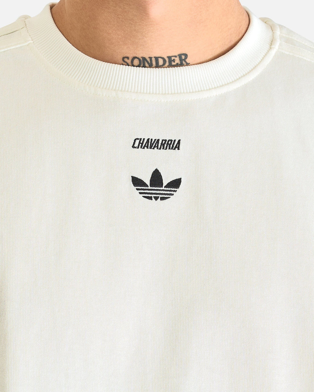 Willy Chavarria Merch Short Sleeve Tee In Off White Adidas – Гарантія оригінальності – збільшений вид