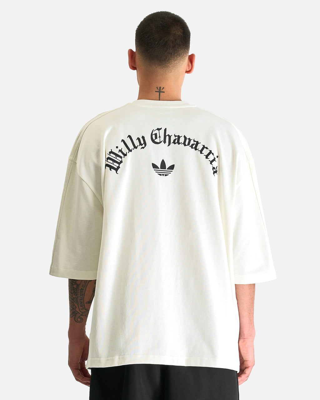 Willy Chavarria Merch Short Sleeve Tee In Off White Adidas – Гарантія оригінальності – детальний вид