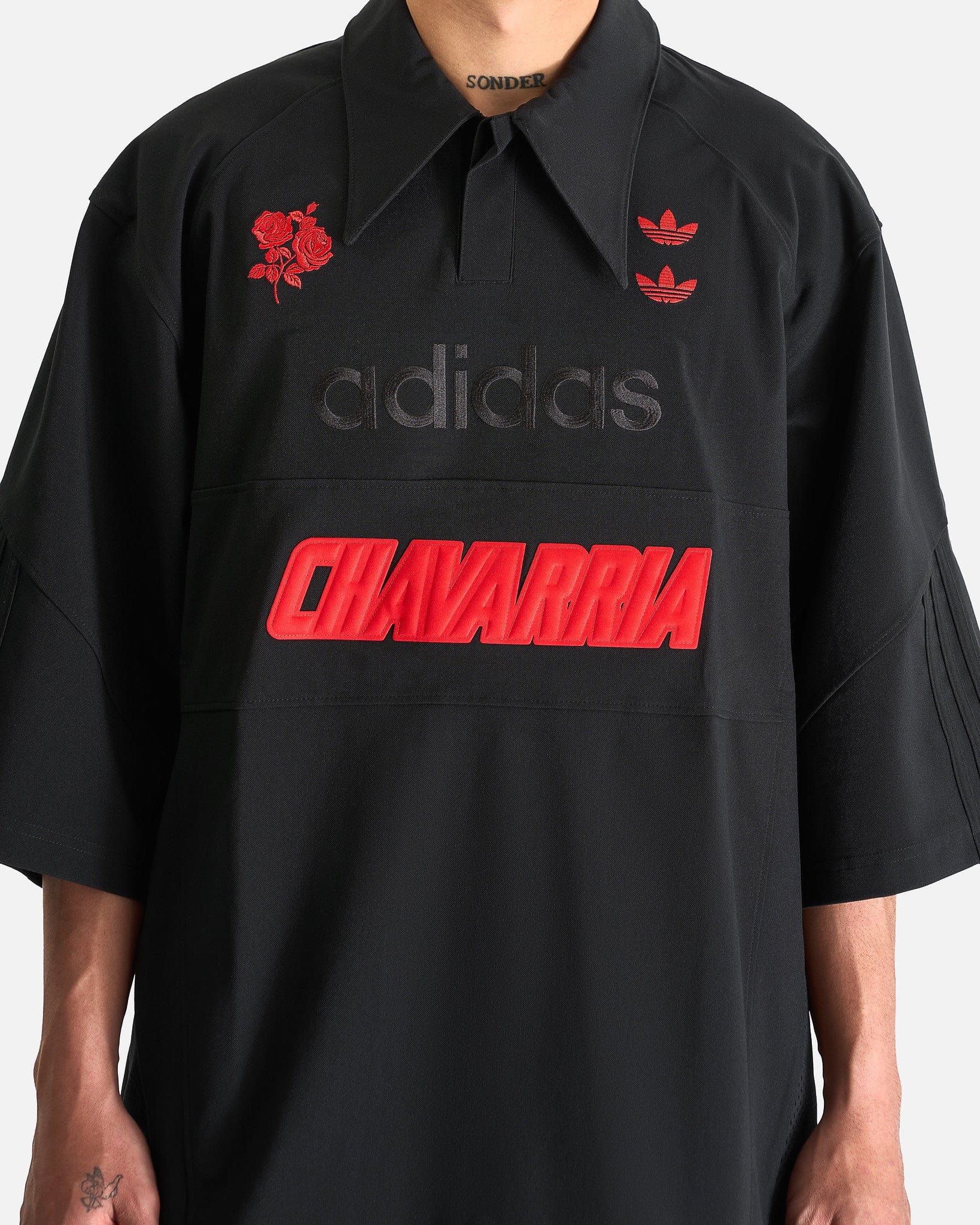 Willy Chavarria Polo Shirt In Black Adidas оригінал – Купити в Україні – збільшений вид - ADIDAS