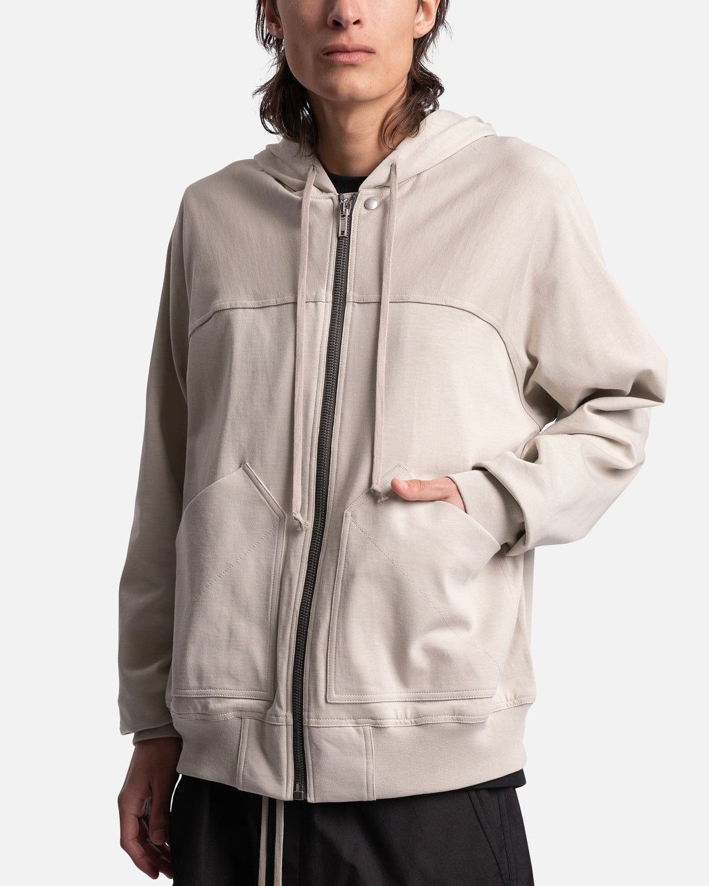 Windbreaker Hoodie In Pearl Rick owens оригінал – Купити в Україні – збільшений вид