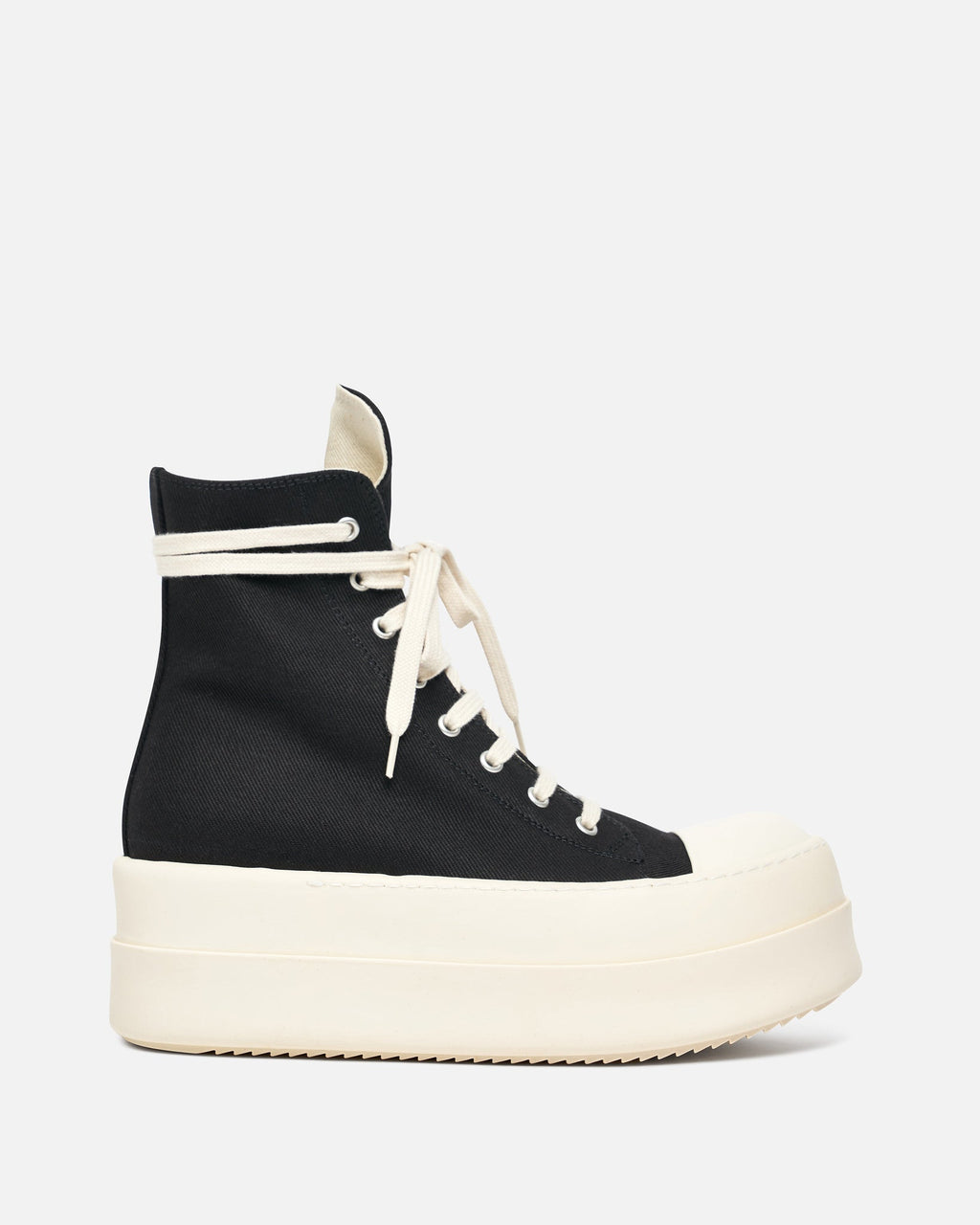 Оригінальна Womens Mega Bumper Sneakers In Black Rick owens – боковий вид