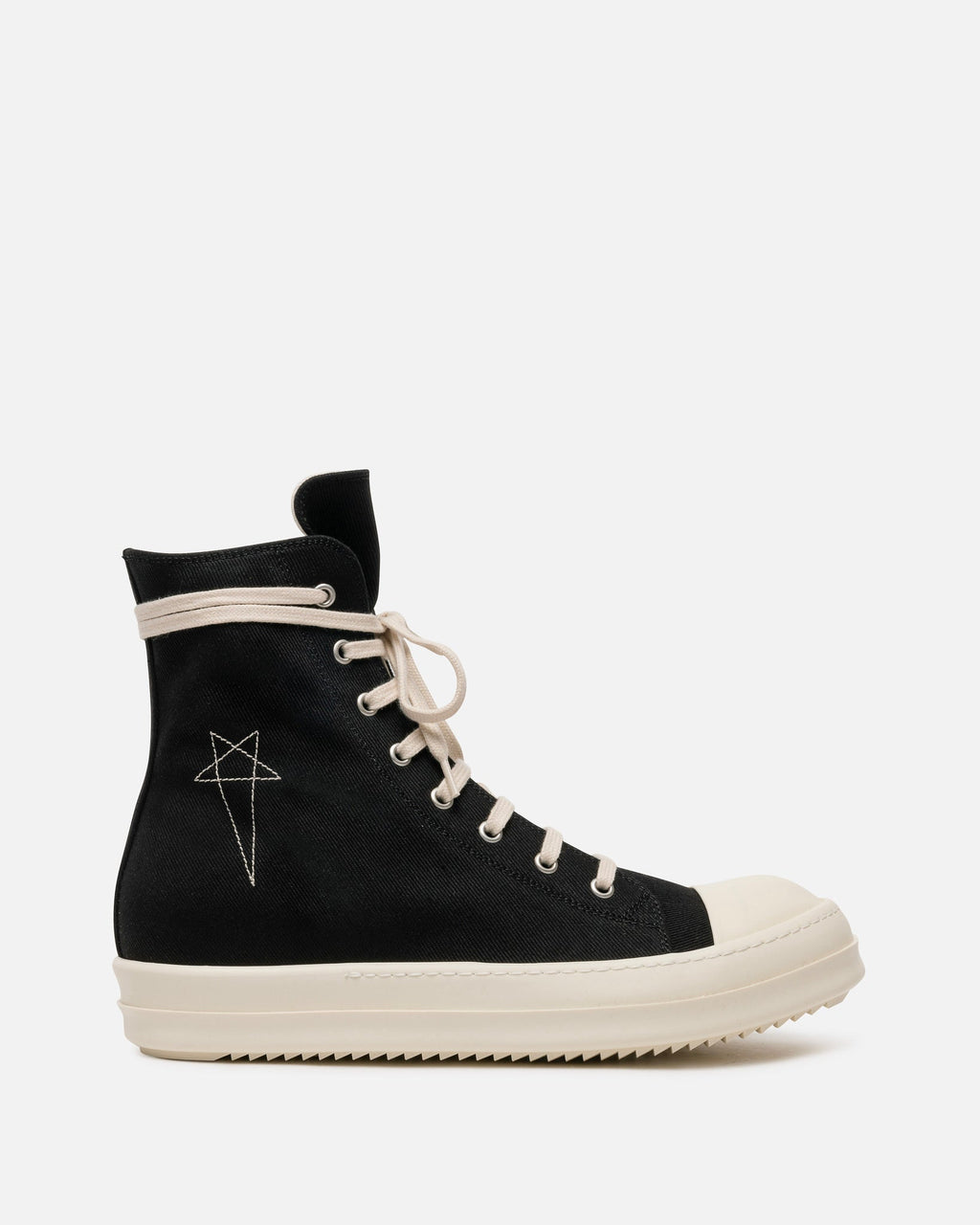 Оригінальна Womens Overdyed Denim Ramones In Black Rick owens – боковий вид