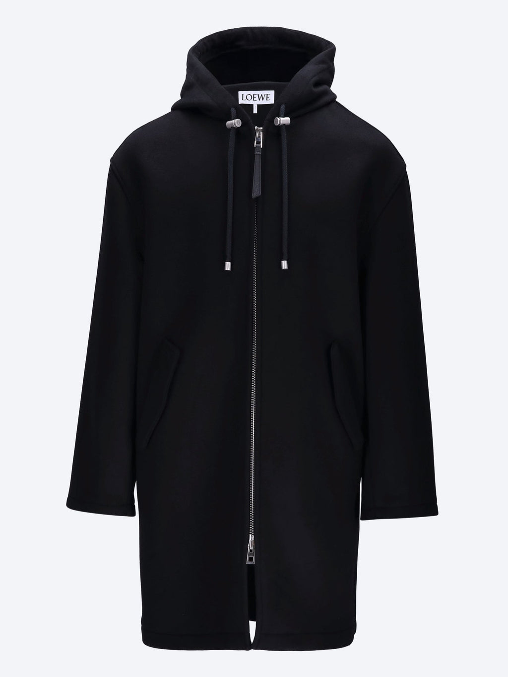 Оригінальна Wool Hooded Coat Loewe – боковий вид