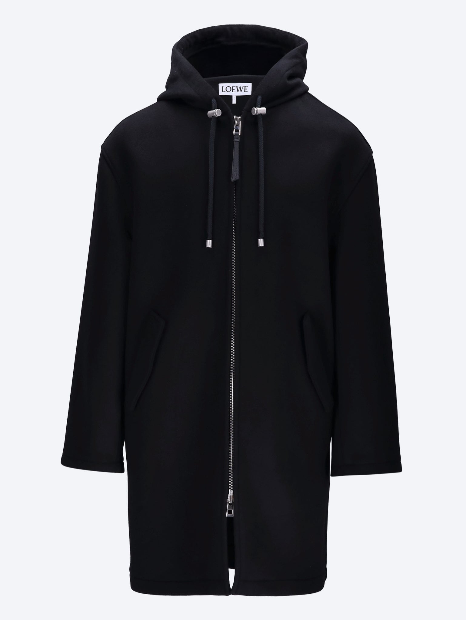 Оригінальна Wool Hooded Coat Loewe – боковий вид
