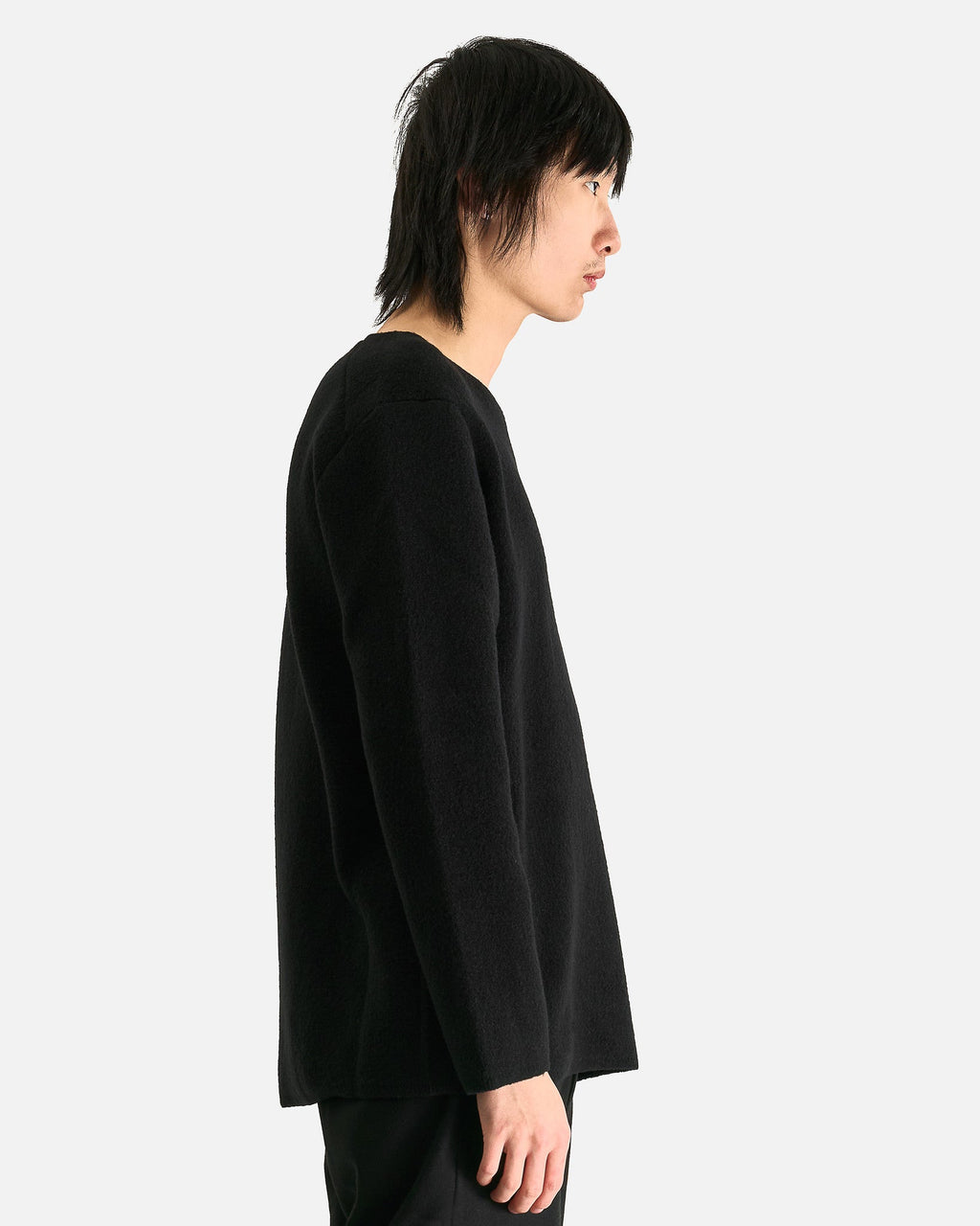Wool Nylon Sweater In Black Comme des garcons оригінал – Купити в Україні – вид ззаду