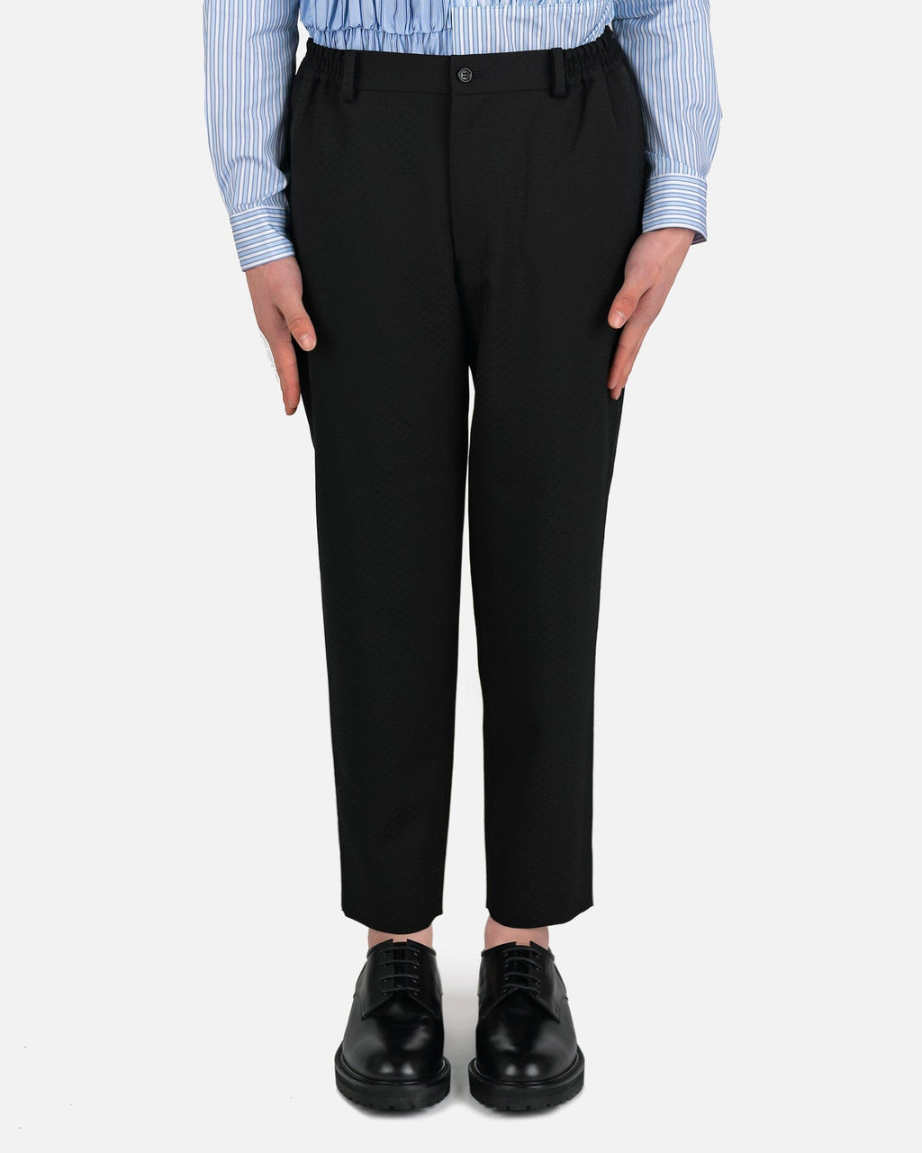 Оригінальна Deconstructed Pants In Black Comme des garcons – боковий вид