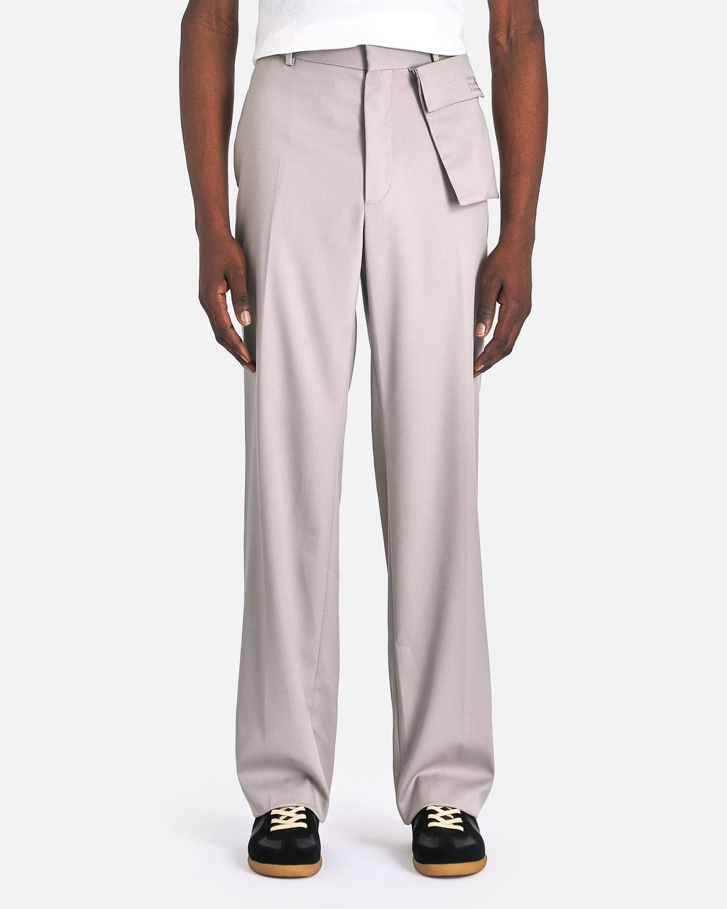 Wool Pouch Tailored Pants In Taupe Maison margiela – Гарантія оригінальності – боковий вид