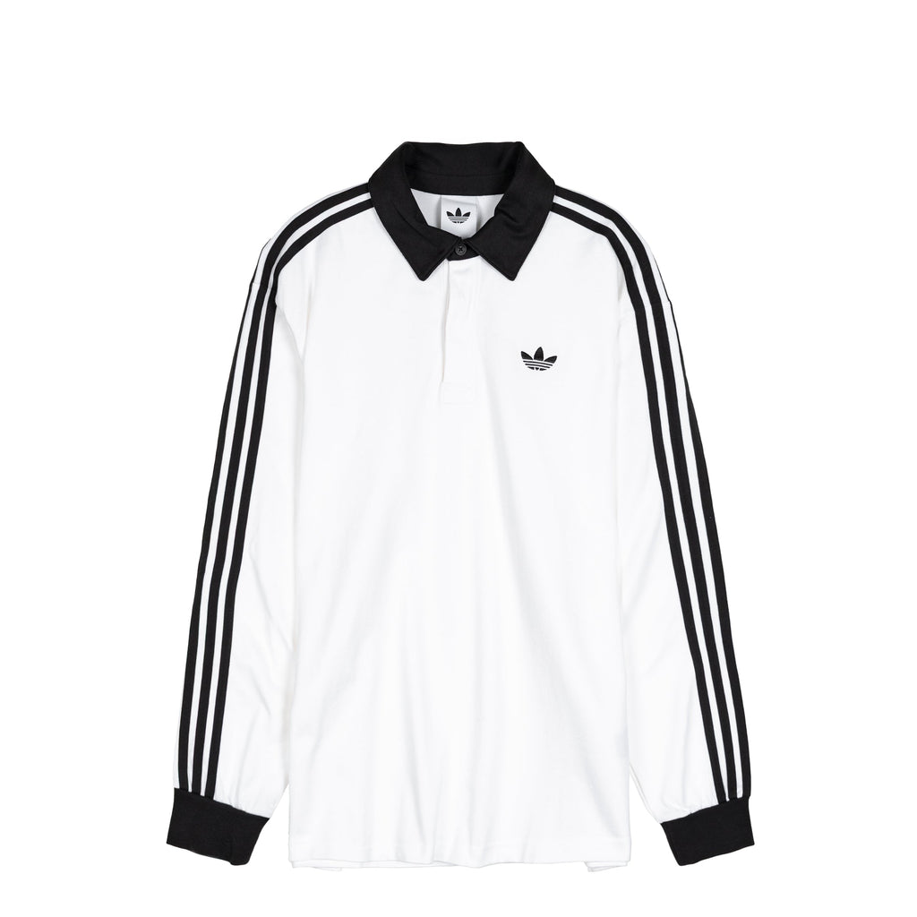 Three Stripes Rugby Long Sleeve Polo Shirt Adidas оригінал – Купити в Україні – боковий вид
