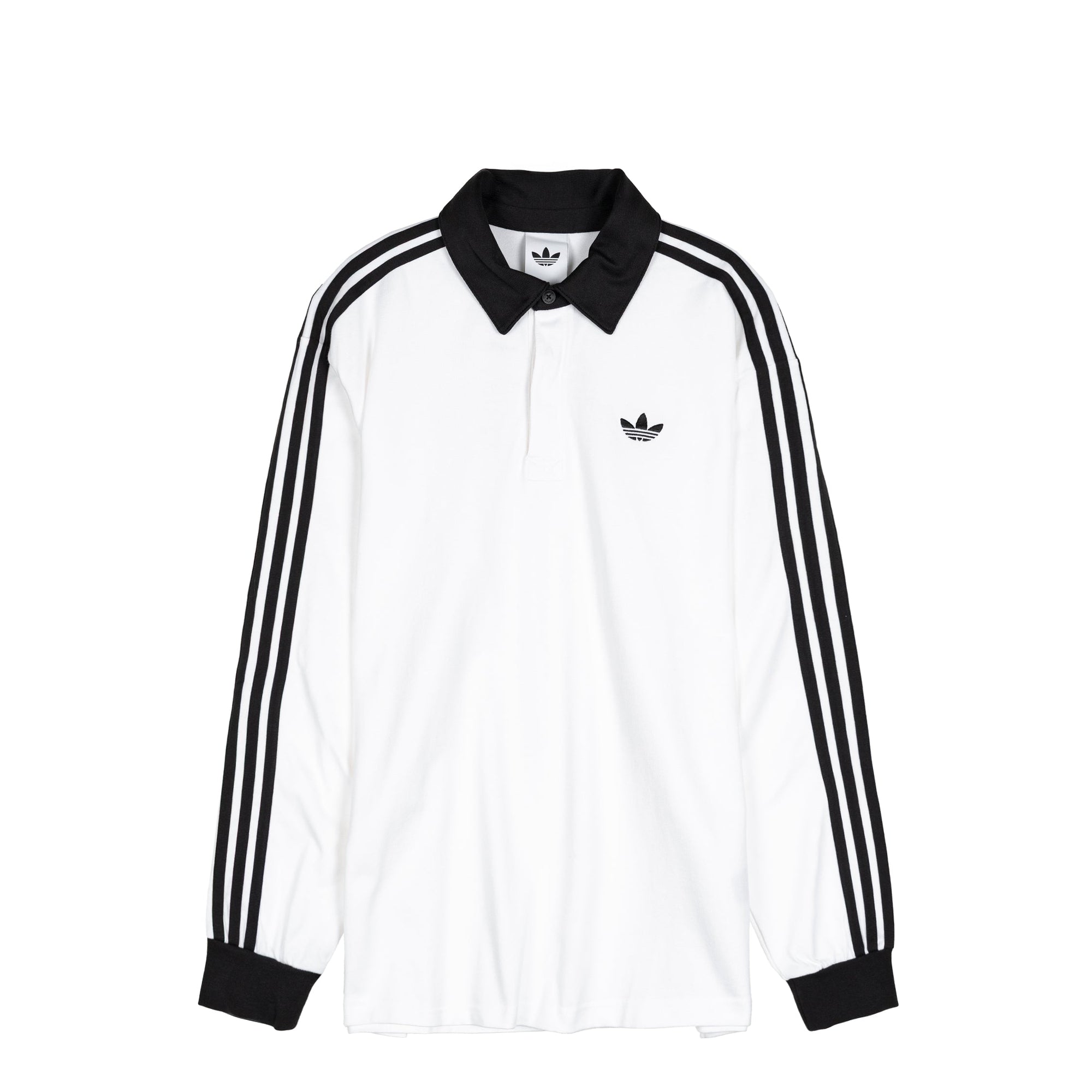 Three Stripes Rugby Long Sleeve Polo Shirt Adidas оригінал – Купити в Україні – боковий вид - ADIDAS