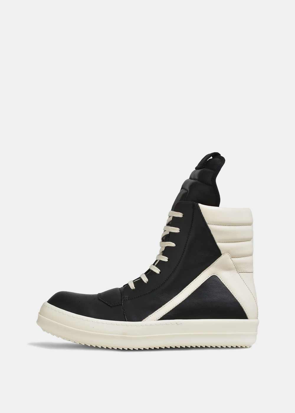 Black Geobasket Sneakers Rick owens – Гарантія оригінальності – вид ззаду