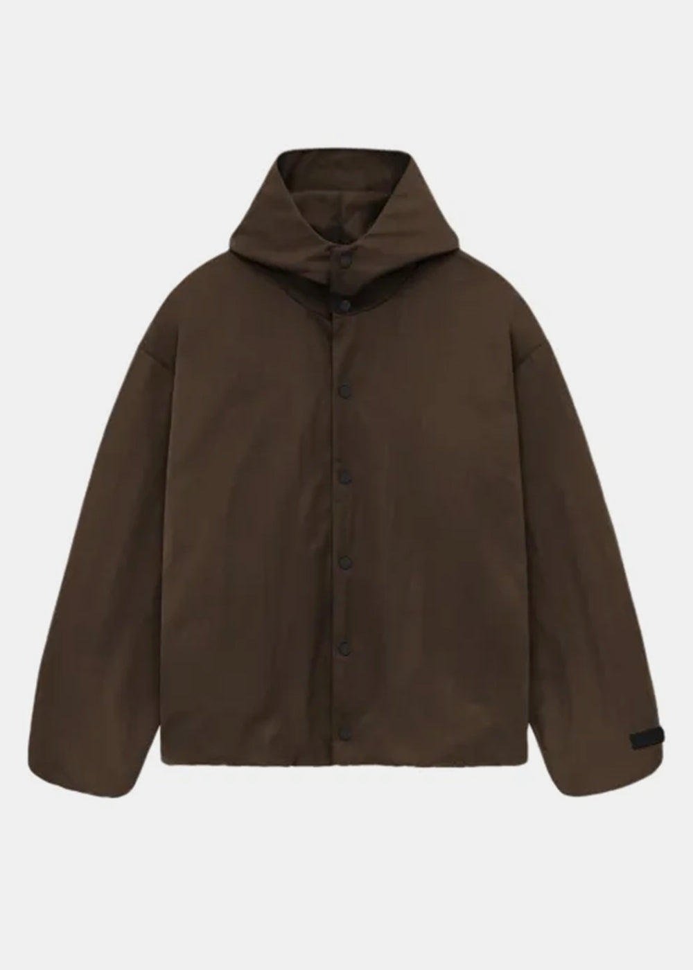 Оригінальна Brown Textured Nylon Hooded Coaches Jacket Fear of god – боковий вид