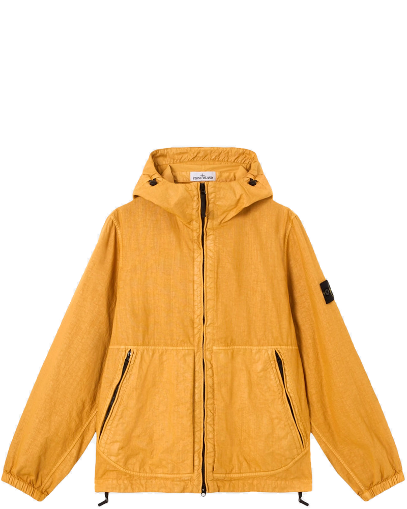 Оригінальна Yellow Hooded Jacket Made Of Panama Tc Nylon Stone island