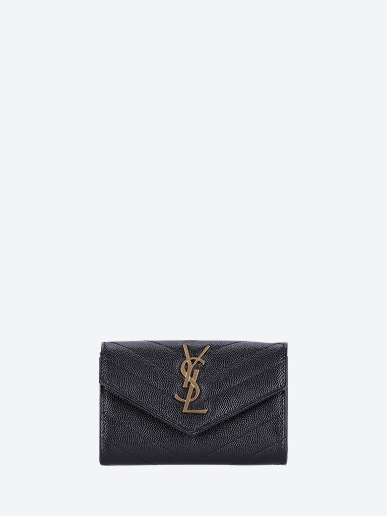 Cassandre Matelasse Small Envelope Wallet Saint laurent – Гарантія оригінальності – боковий вид