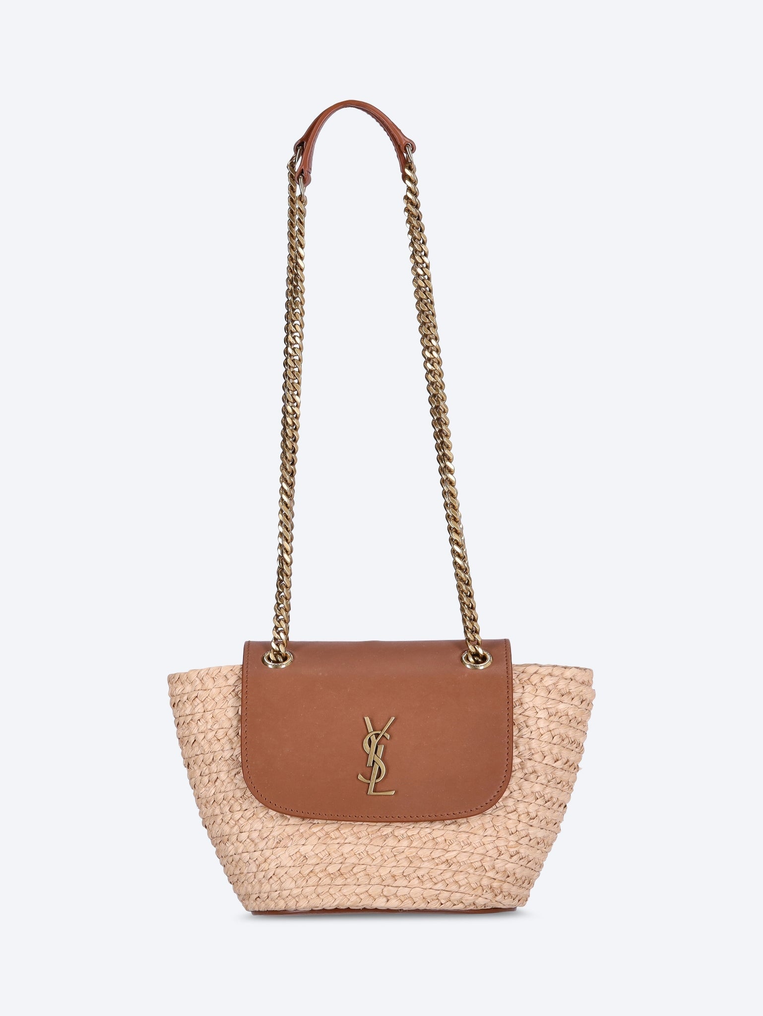 Ysl Raffia Basket Bag Saint laurent оригінал – Купити в Україні – вид ззаду