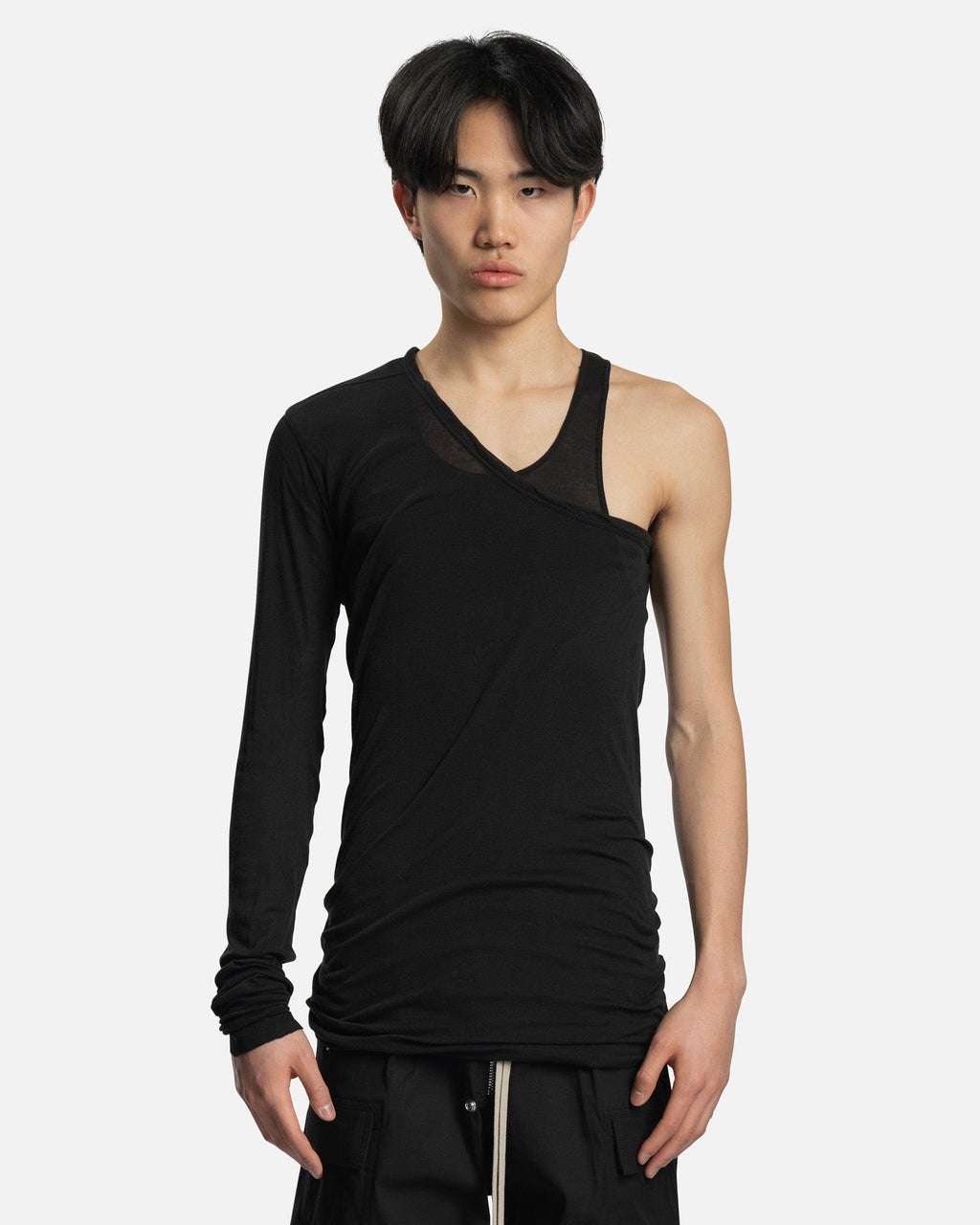 Оригінальна Ziggy Banana Tank In Black Rick owens – боковий вид