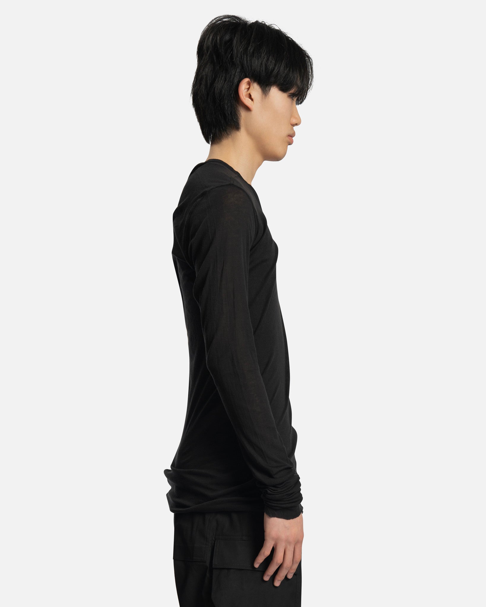 Оригінальна Ziggy Banana Tank In Black Rick owens – вид ззаду