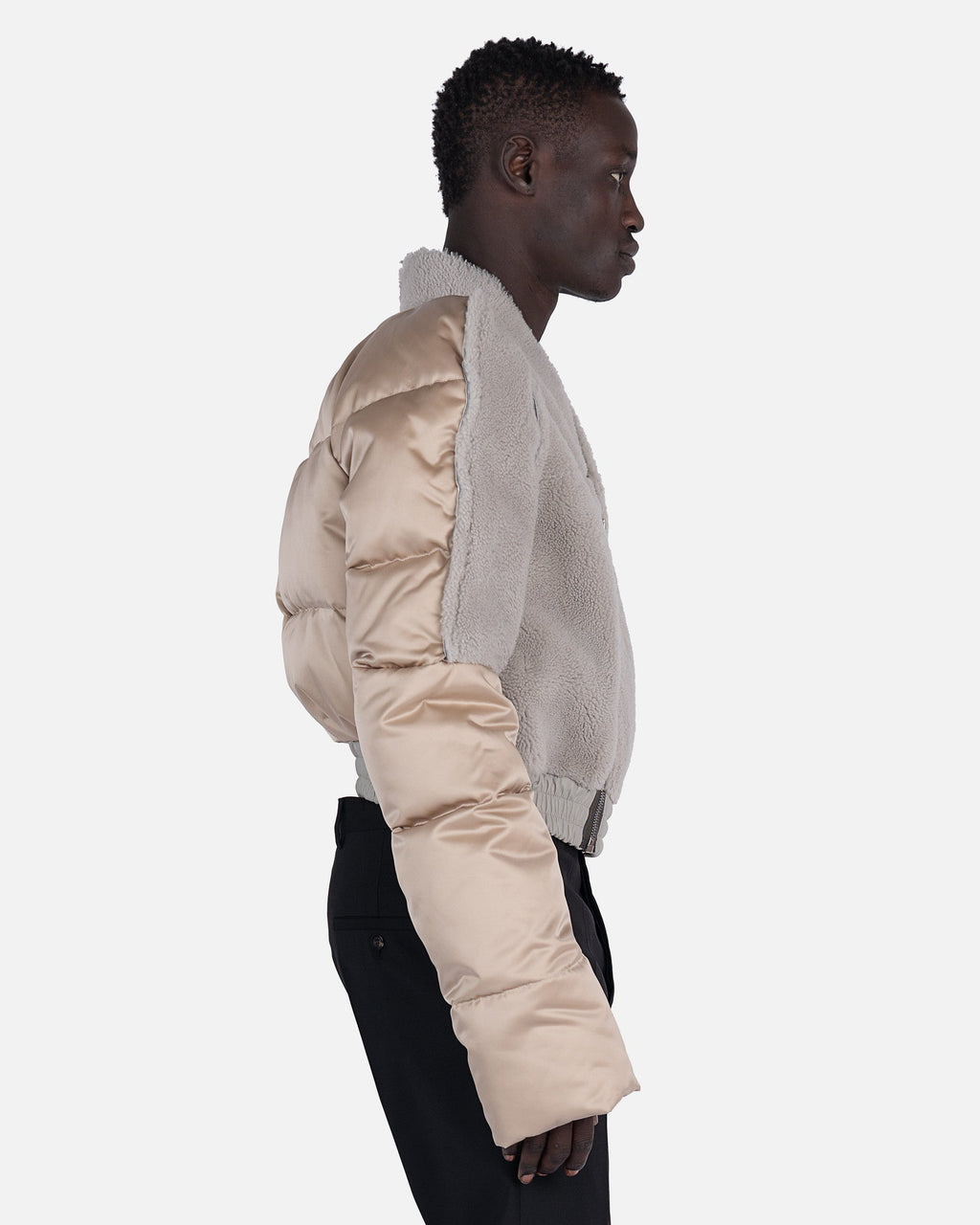 Оригінальна Zionic Bomber In Pearl Rick owens – вид ззаду