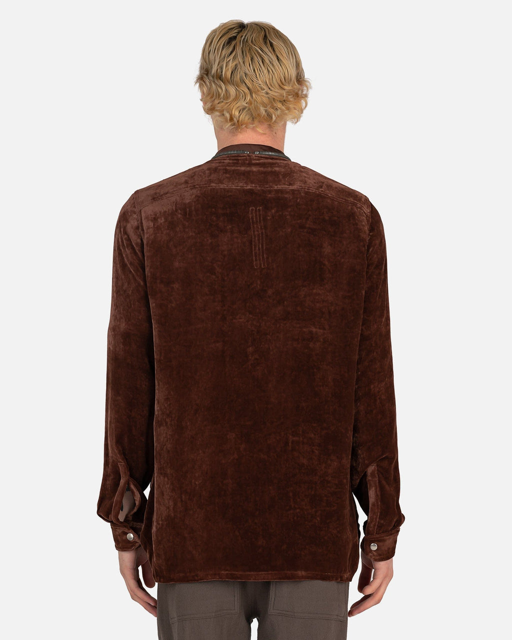 Zip Larry Shirt In Macassar Rick owens оригінал – Купити в Україні – детальний вид
