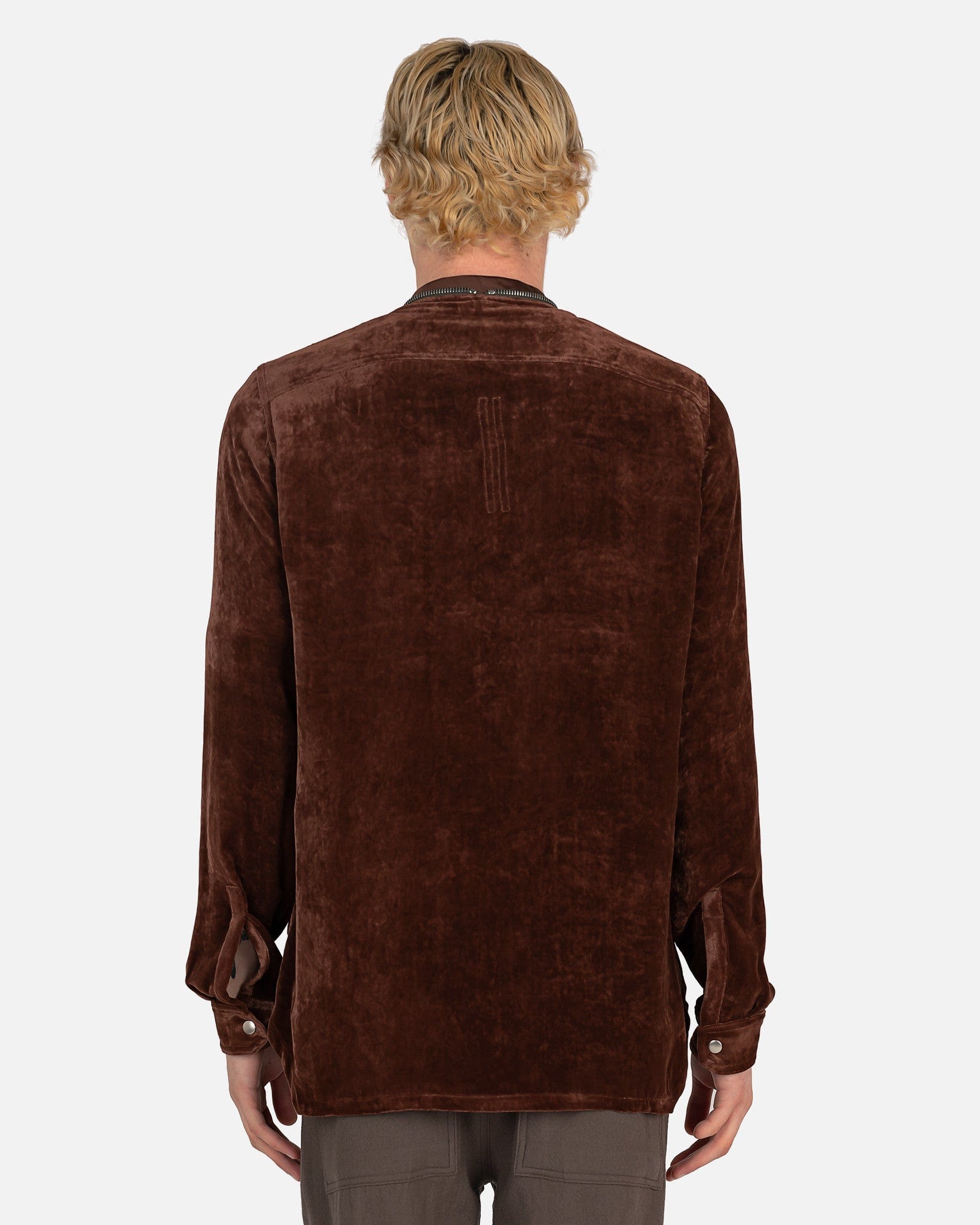 Zip Larry Shirt In Macassar Rick owens оригінал – Купити в Україні – детальний вид