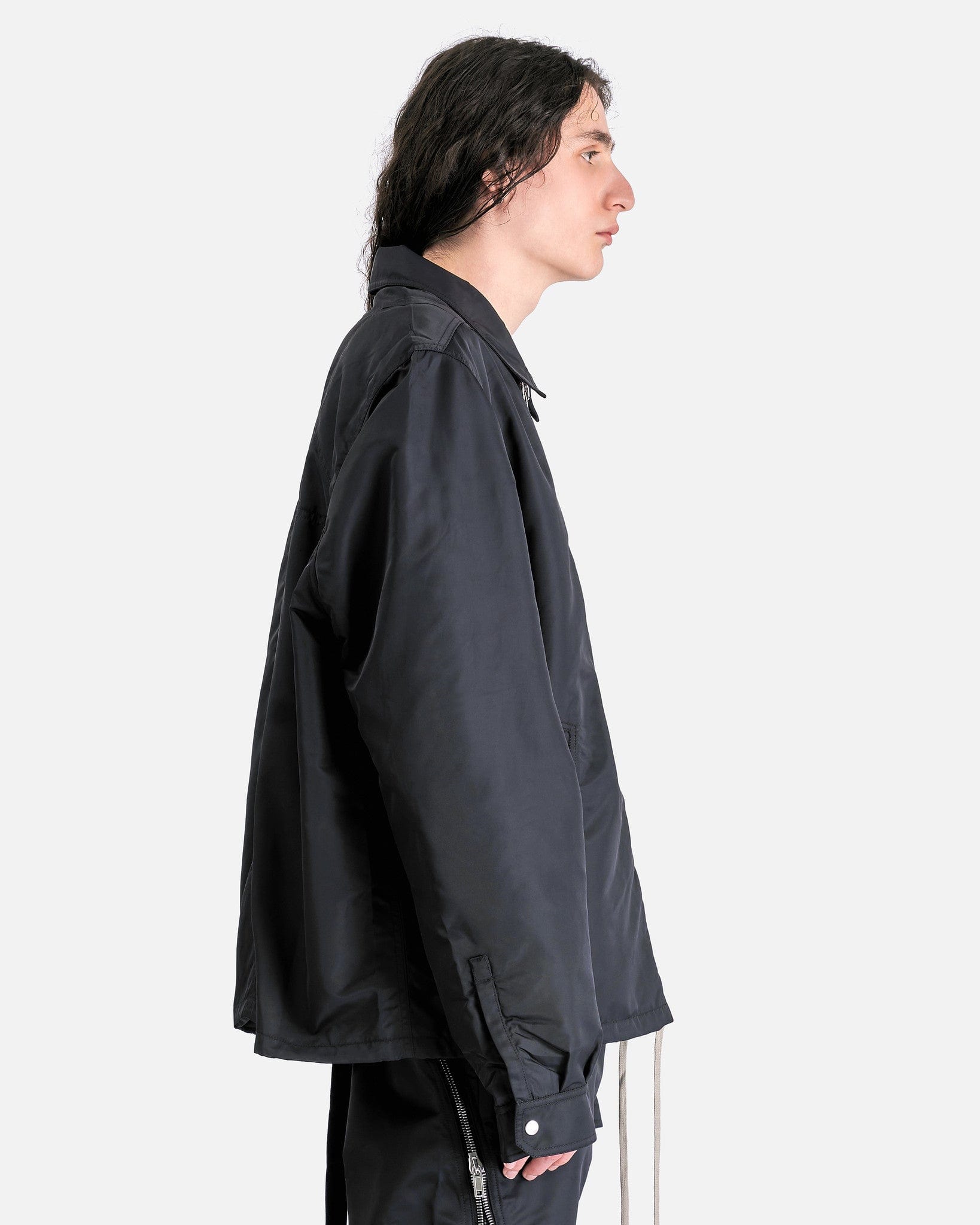 Zipfront Jacket In Black Rick owens оригінал – Купити в Україні – вид ззаду