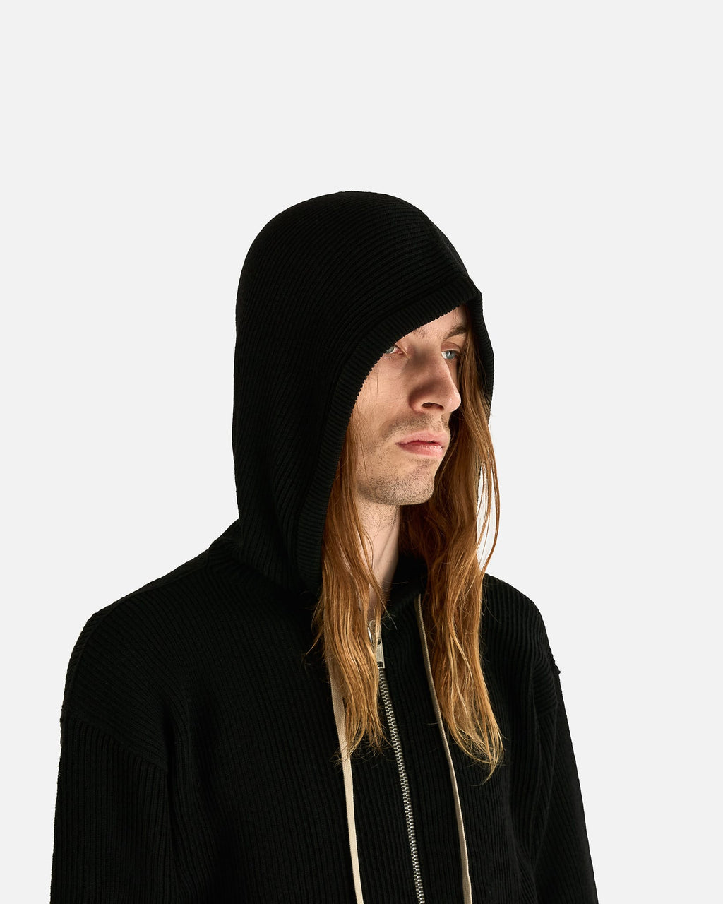 Zipped Hood In Black Rick owens оригінал – Купити в Україні – збільшений вид