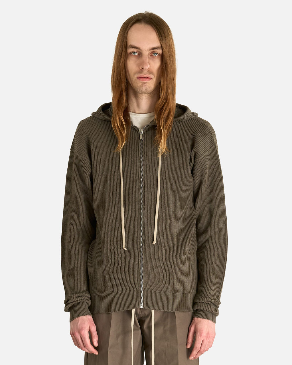 Оригінальна Zipped Hood In Dust Rick owens – боковий вид