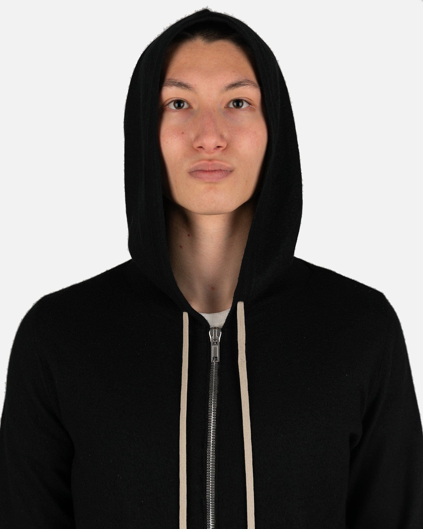 Zipped Hoodie In Black Rick owens оригінал – Купити в Україні – збільшений вид