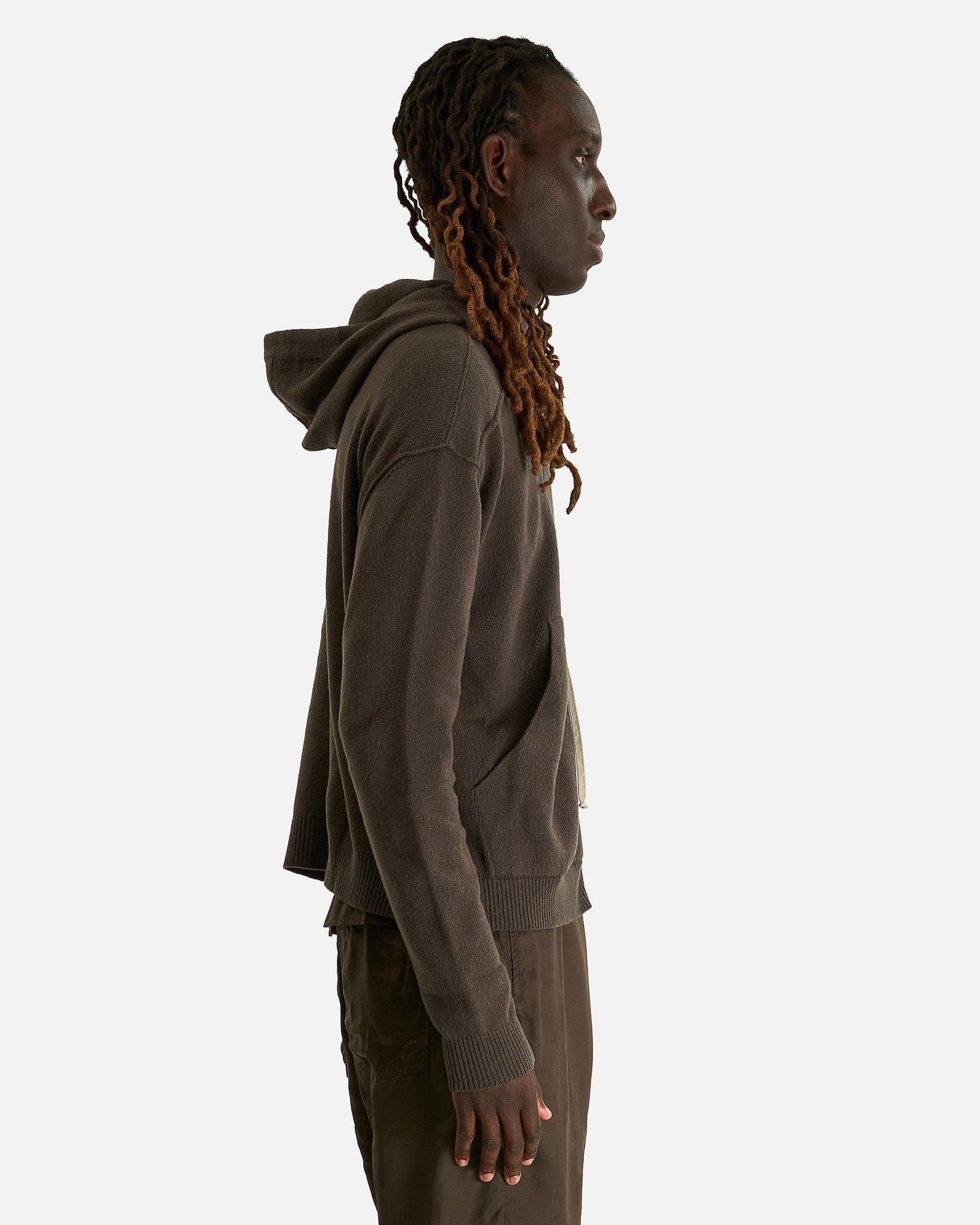 Zipped Hoodie In Darkdust Rick owens оригінал – Купити в Україні – вид ззаду